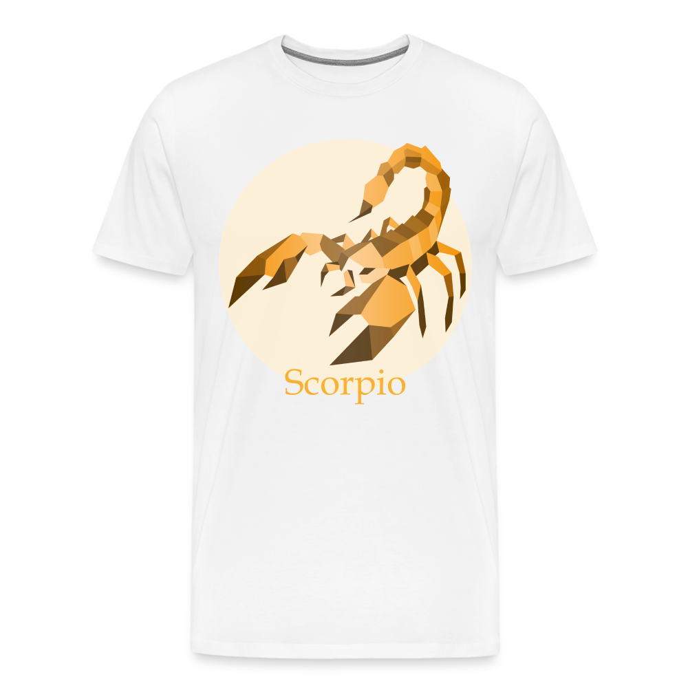 Men's Mosaic Scorpio Premium T-Shirt - white