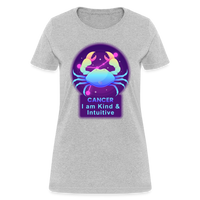 Thumbnail for Women's Neon Cancer T-Shirt - heather gray