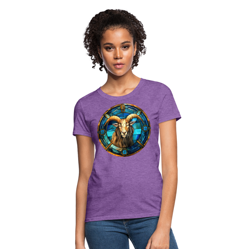 Women's Mosaic Capricorn T-Shirt - purple heather