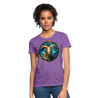 Thumbnail for Women's Mosaic Capricorn T-Shirt - purple heather