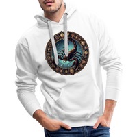 Thumbnail for Men’s Mythical Scorpio Premium Hoodie - white