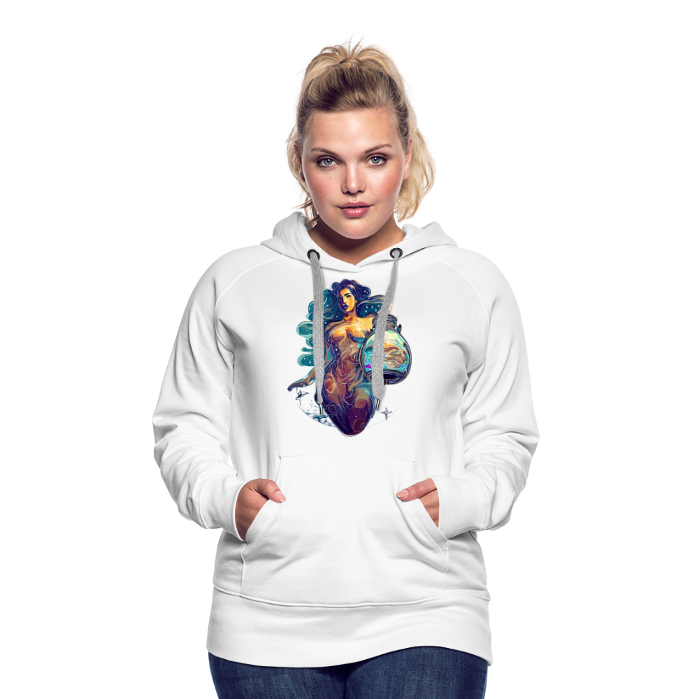 Women’s Mythical Aquarius Premium Hoodie - white