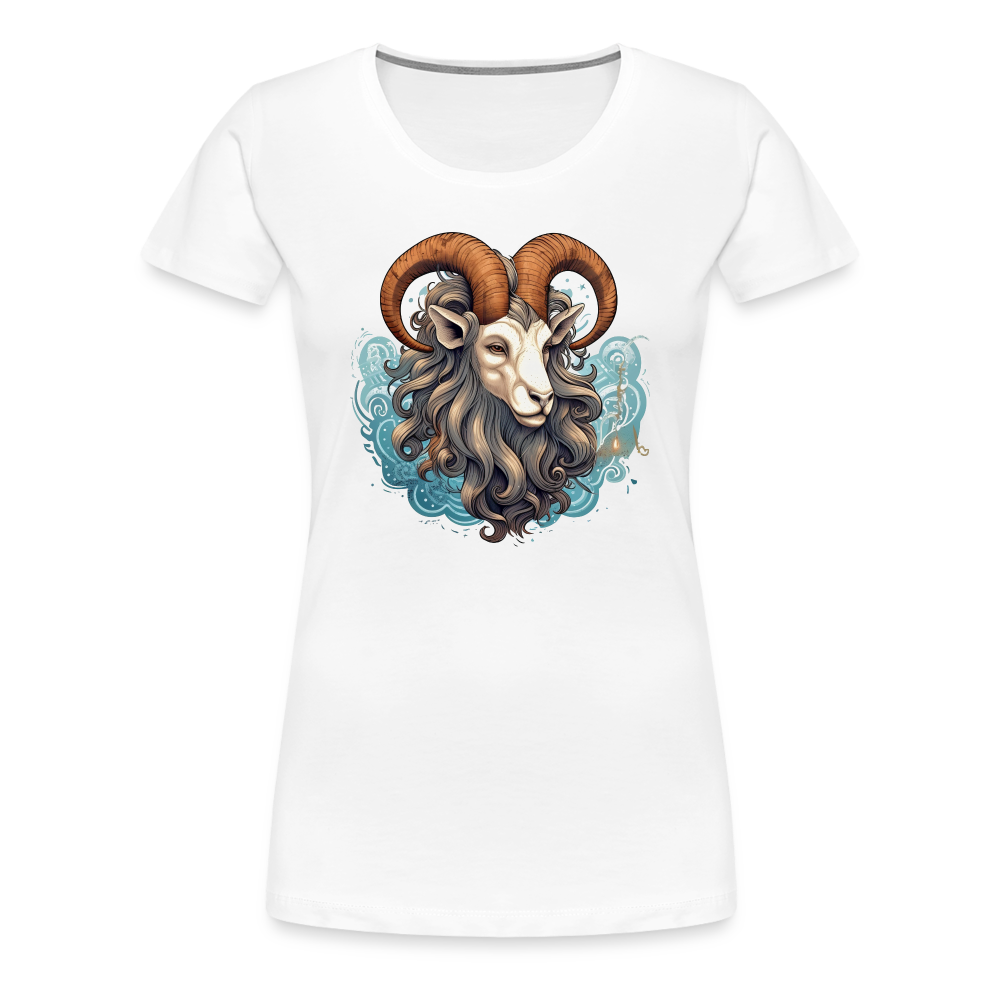 Women’s Symbol Capricorn Premium T-Shirt - white