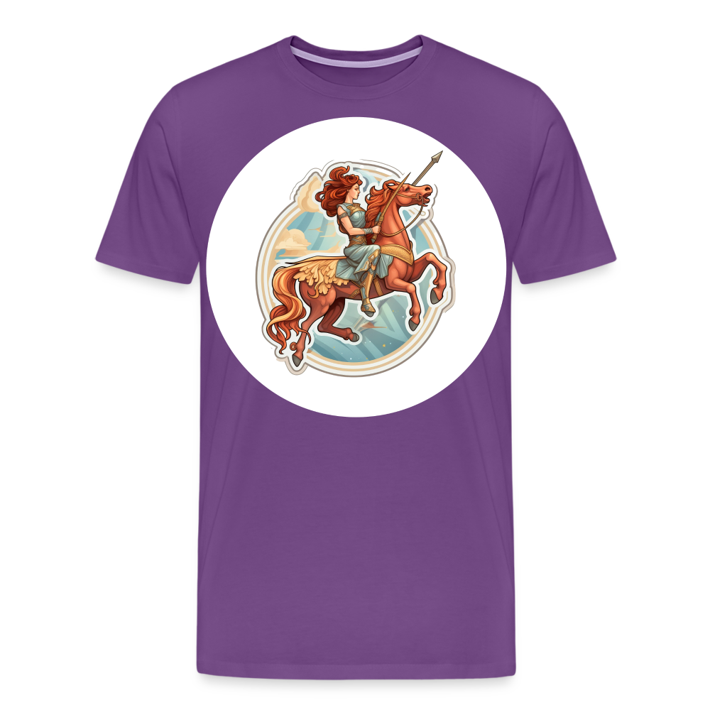 Men's Symbol Sagittarius Premium T-Shirt - purple