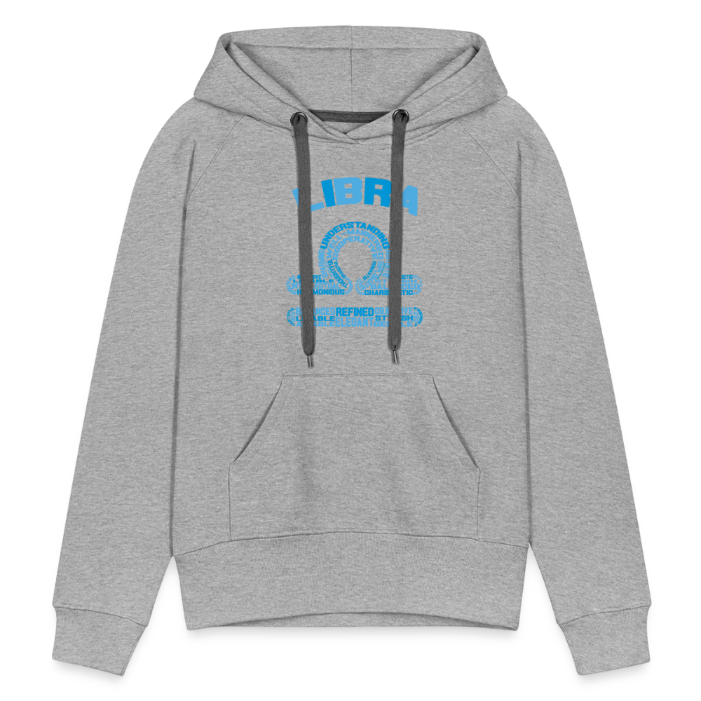 Women's Power Words Libra Premium Hoodie - heather grey