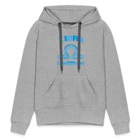 Thumbnail for Women's Power Words Libra Premium Hoodie - heather grey