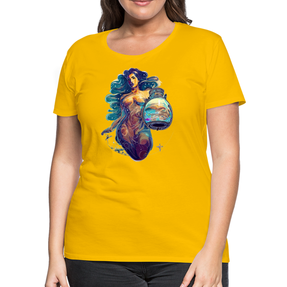 Women’s Mythical Aquarius Premium T-Shirt - sun yellow