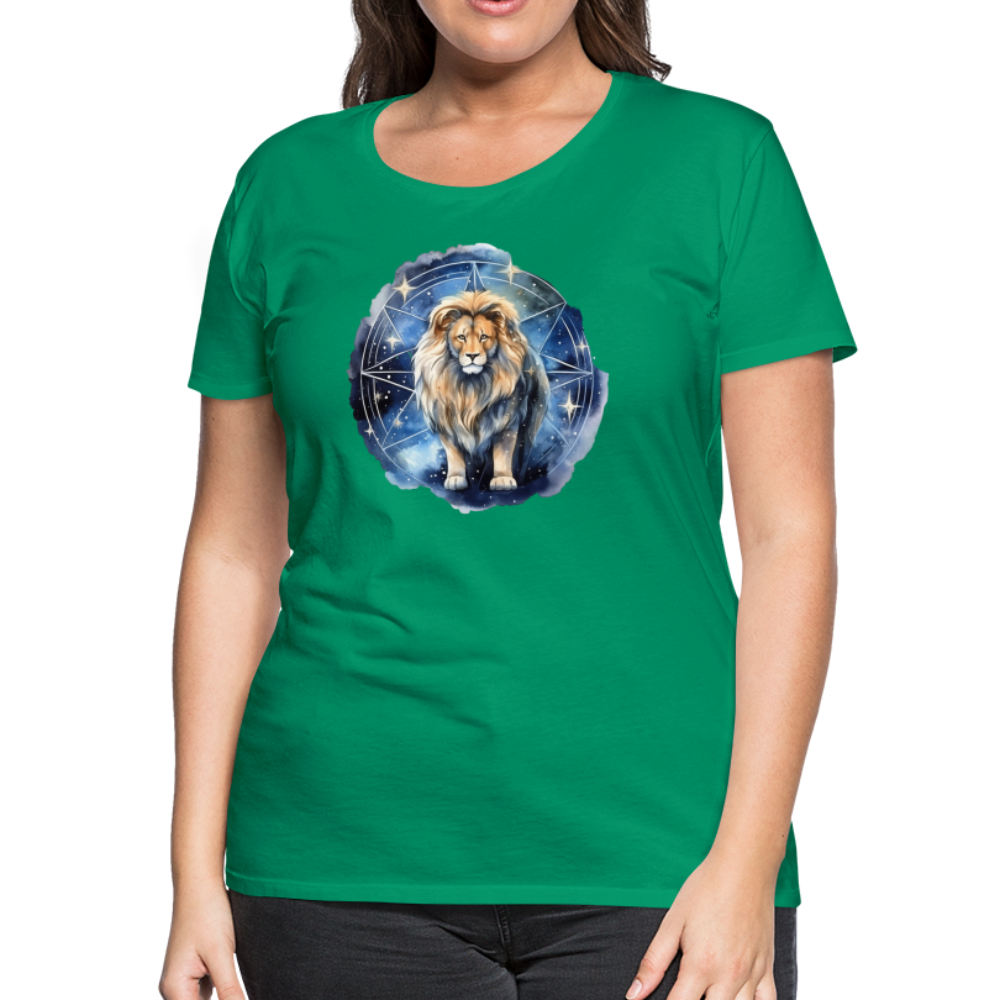 Women's Mythical Words Leo Premium T-Shirt - kelly green