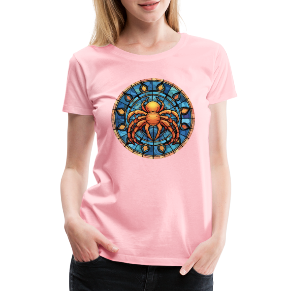 Women’s Mosaic Cancer Premium T-Shirt - pink