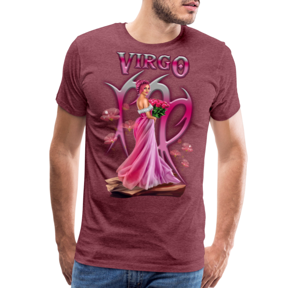 Men's Astral Virgo Premium T-Shirt - heather burgundy