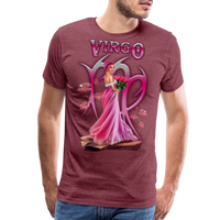 Thumbnail for Men's Astral Virgo Premium T-Shirt - heather burgundy