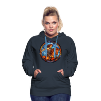 Thumbnail for Women’s Mosaic Sagittarius Premium Hoodie - navy