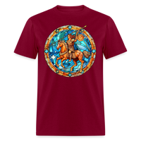 Thumbnail for Men's Mosaic Sagittarius Classic T-Shirt - burgundy