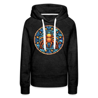 Thumbnail for Women’s Mosaic Cancer Premium Hoodie - charcoal grey