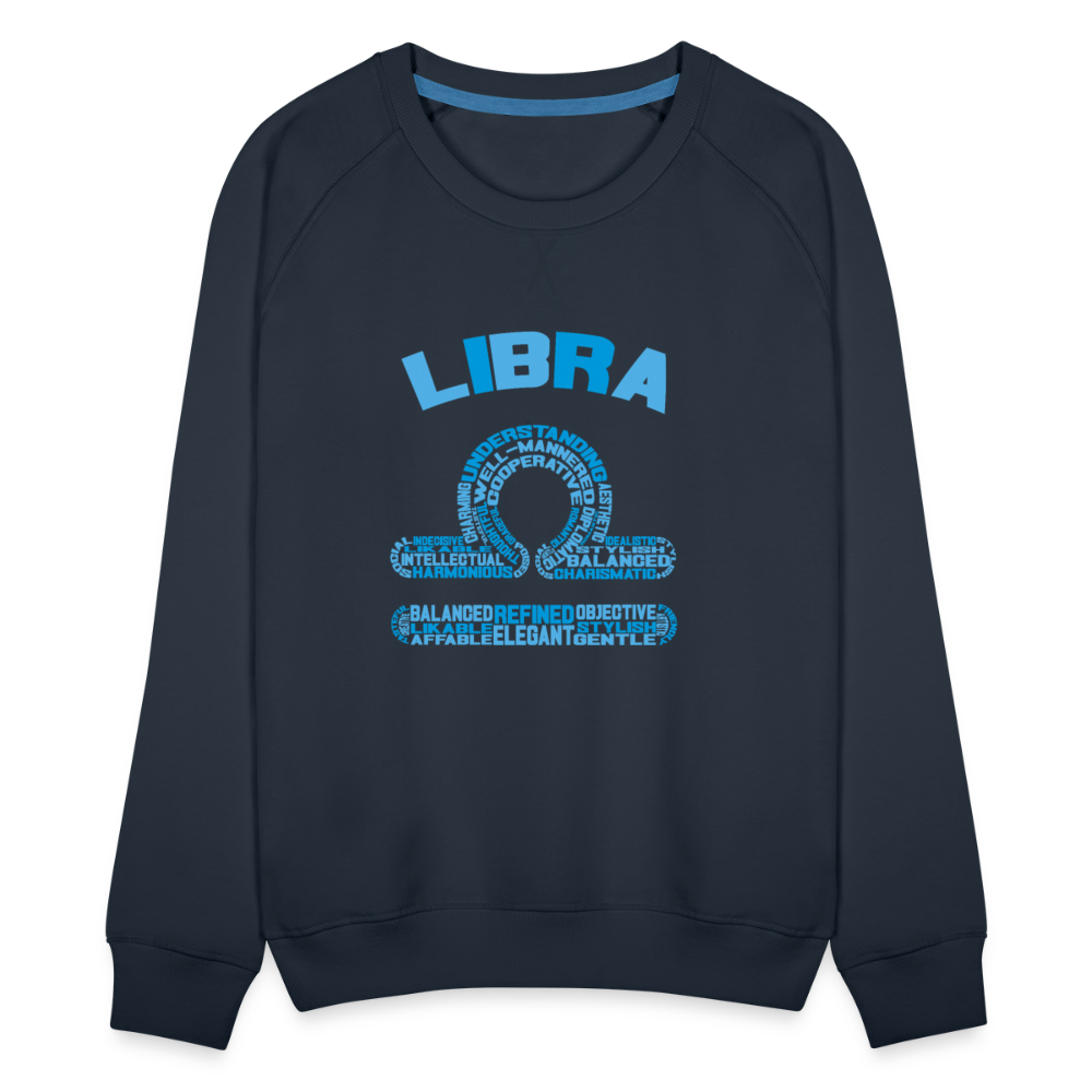 Women's Power Words Libra Premium Sweatshirt - navy