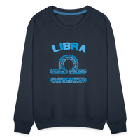 Thumbnail for Women's Power Words Libra Premium Sweatshirt - navy