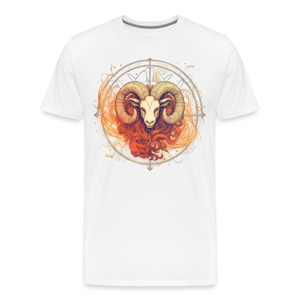 Men's Mythical Aries Premium T-Shirt - white