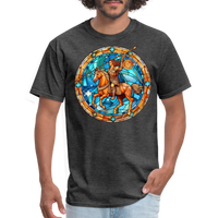 Thumbnail for Men's Mosaic Sagittarius Classic T-Shirt - heather black