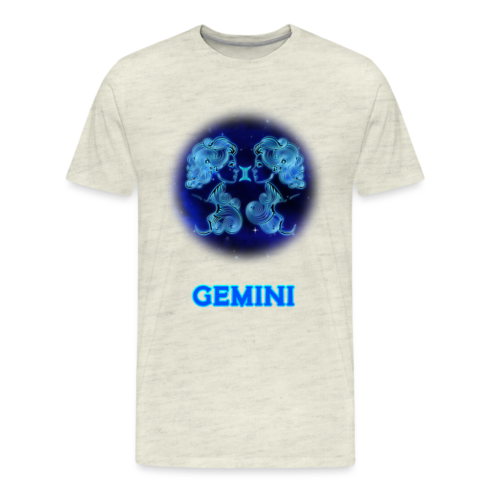 Men's Gemini Premium T-Shirt - heather oatmeal