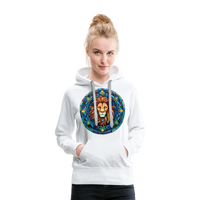 Thumbnail for Women’s Mosaic Leo Premium Hoodie - white