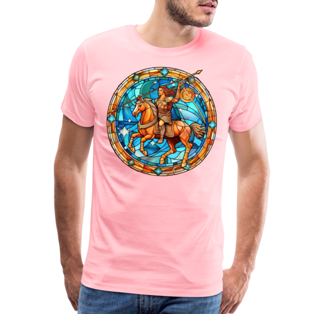 Men's Mosaic Sagittarius Premium T-Shirt - pink