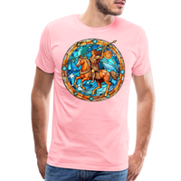 Thumbnail for Men's Mosaic Sagittarius Premium T-Shirt - pink