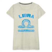 Thumbnail for Women's Power Words Libra Premium T-Shirt - heather oatmeal