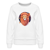 Thumbnail for Women’s Symbol Leo Premium Sweatshirt - white