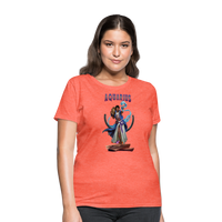 Thumbnail for Women's Astral Aquarius T-Shirt - heather coral