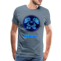 Thumbnail for Men's Gemini Premium T-Shirt - steel blue