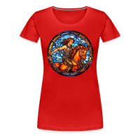 Thumbnail for Women’s Mosaic Sagittarius Premium T-Shirt - red