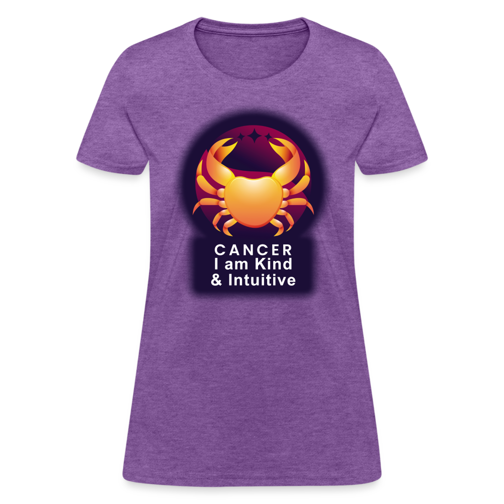 Women's Glow Cancer T-Shirt - purple heather