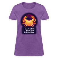 Thumbnail for Women's Glow Cancer T-Shirt - purple heather