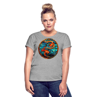 Thumbnail for Women's Mosaic Pisces Relaxed Fit T-Shirt - heather gray