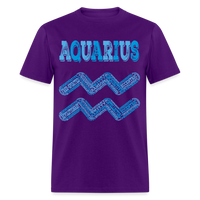 Thumbnail for Men's Power Words Aquarius Classic T-Shirt - purple