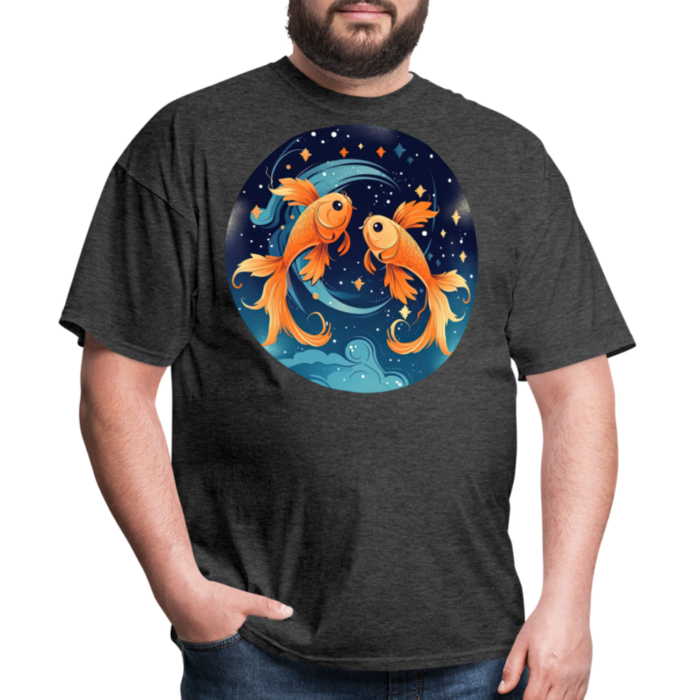 Men's Magic Pisces Classic T-Shirt - heather black