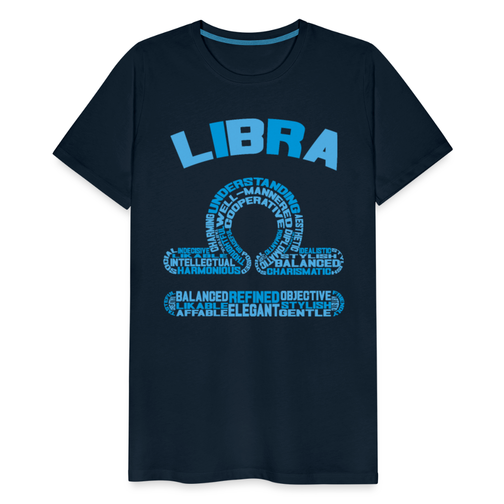 Men's Power Words Libra Premium T-Shirt - deep navy