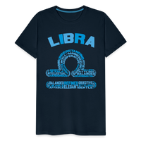 Thumbnail for Men's Power Words Libra Premium T-Shirt - deep navy