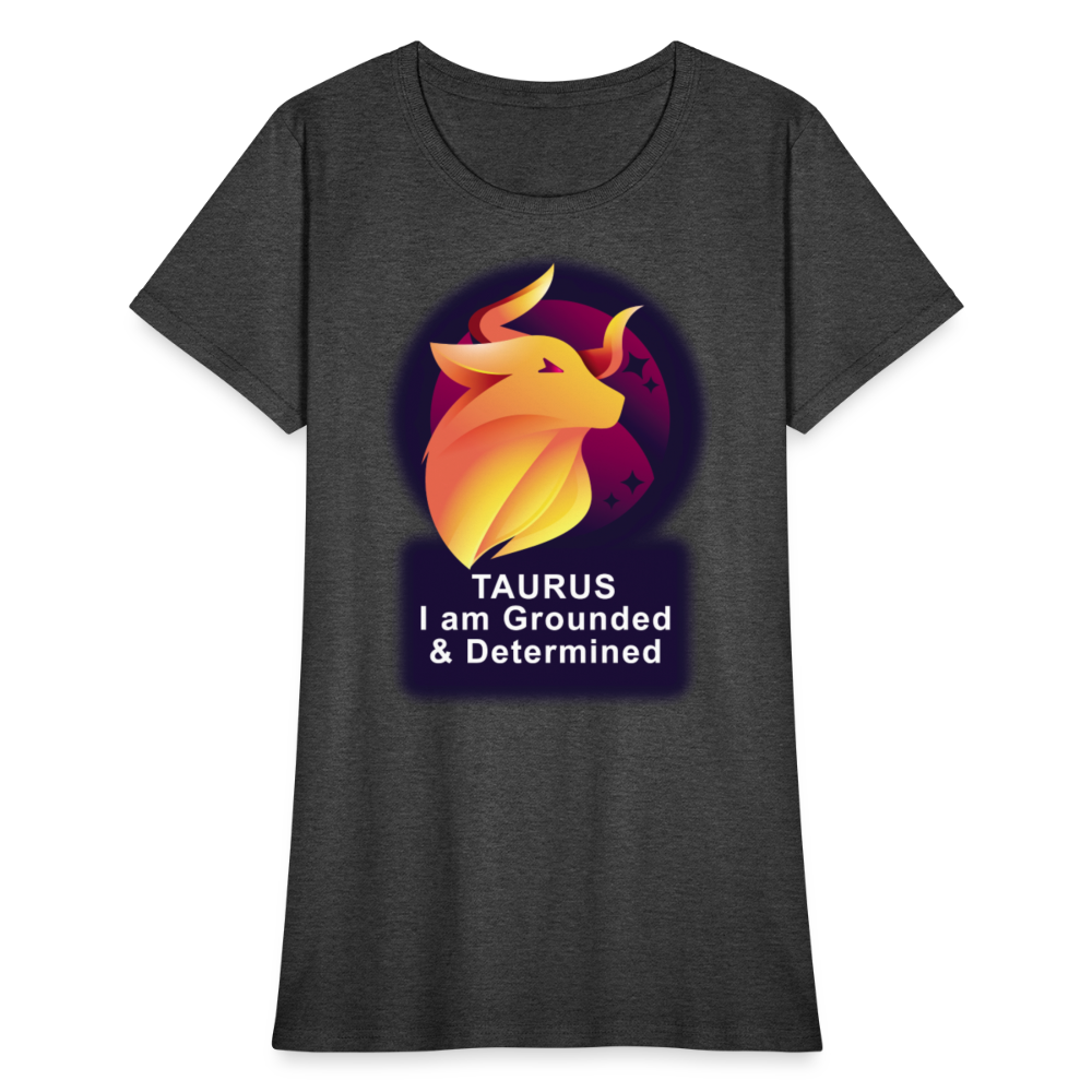 Women's Glow Taurus T-Shirt - heather black