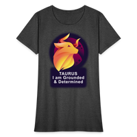 Thumbnail for Women's Glow Taurus T-Shirt - heather black