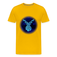 Thumbnail for Men's Stellar Capricorn Premium T-Shirt - sun yellow