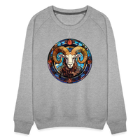 Thumbnail for Women’s Mosaic Aries Premium Sweatshirt - heather grey