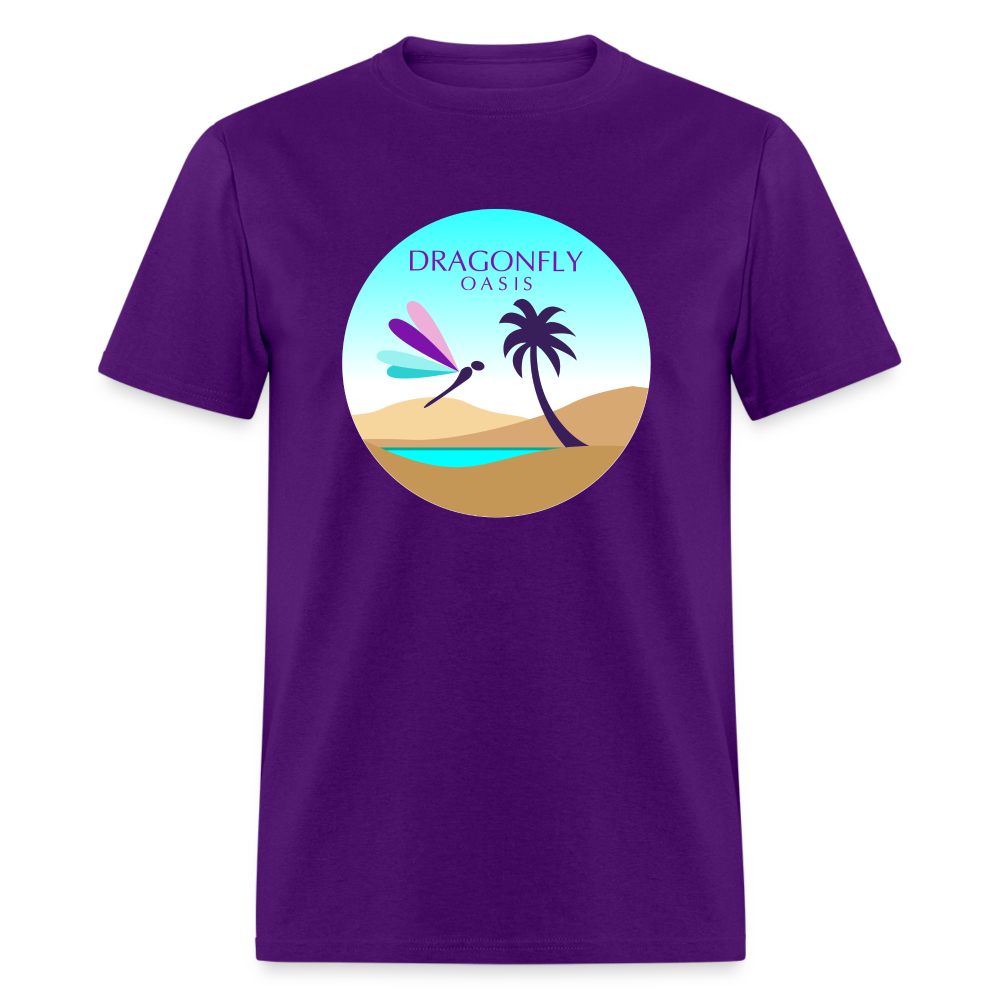 Men's Dragonfly 2nd Logo Classic T-Shirt - purple