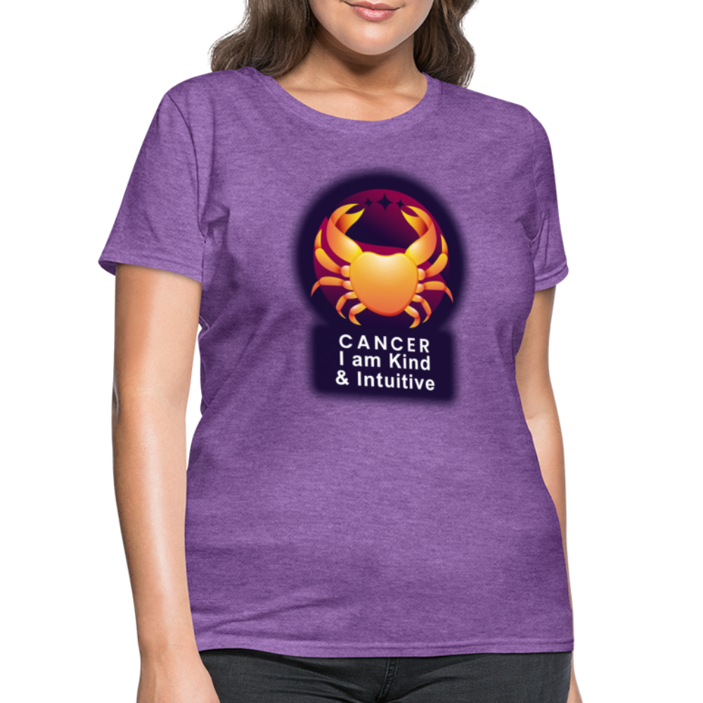 Women's Glow Cancer T-Shirt - purple heather