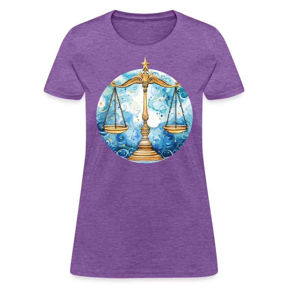 Women's Mythical Libra T-Shirt - purple heather