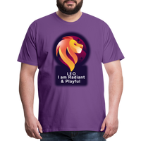 Thumbnail for Men's Glow Leo Premium T-Shirt - purple