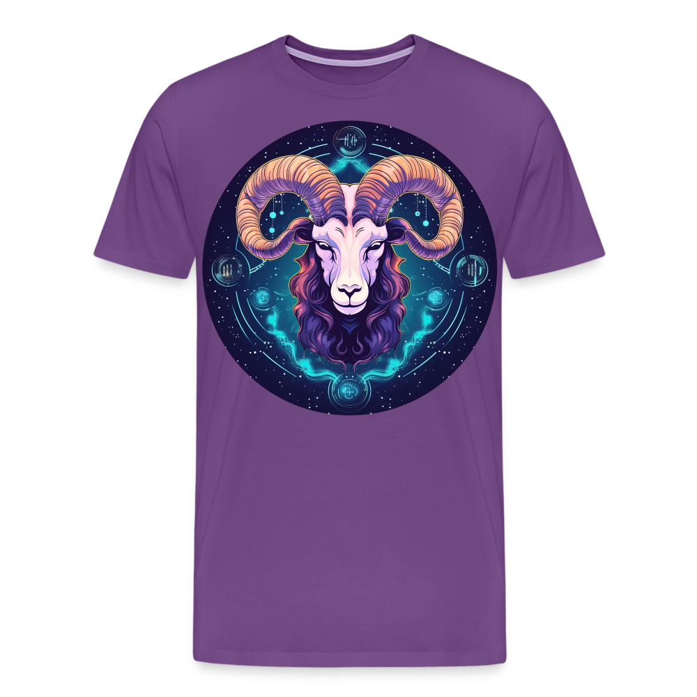 Men's Mystic Aries Premium T-Shirt - purple