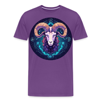 Thumbnail for Men's Mystic Aries Premium T-Shirt - purple