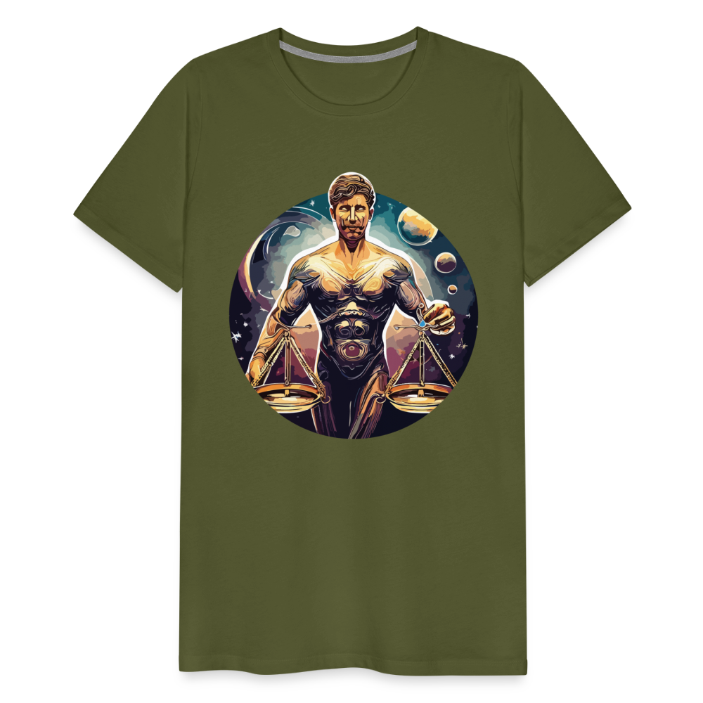 Men's Mythical Libra Premium T-Shirt - olive green