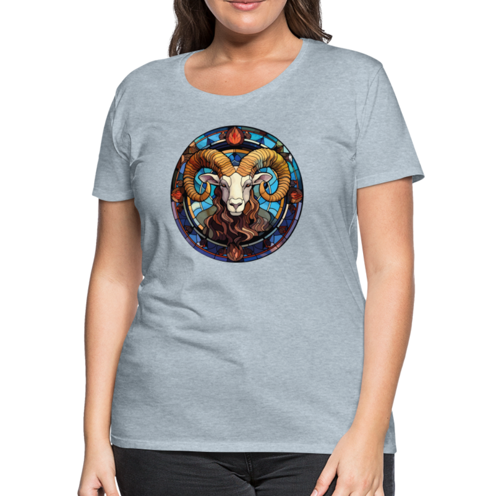 Women’s Mosaic Aries Premium T-Shirt - heather ice blue